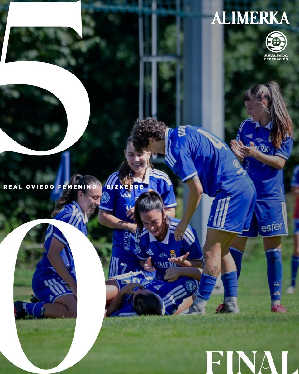 RealOviedoFem's tweet photo. ⏹️ FIIIIIINAL 💙

@RealOviedoFem 5
@bizkerreft 0

#SegundaFederación
#RealOviedoFemenino 🔵⚪ https://t.co/qAmTTH3IgT