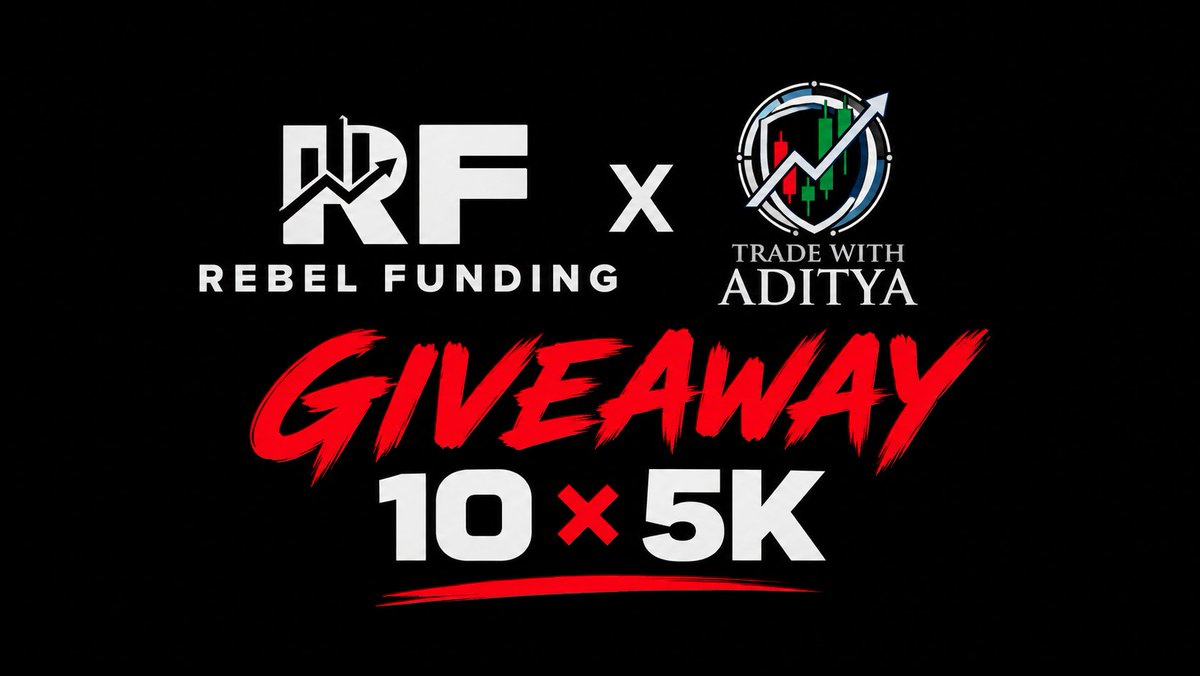 Aditya_FX_5's tweet photo. 🚨 REBEL FUNDING GIVEAWAY 🎁

Want to win a FREE RebelsFunding account? 👀

How to enter:

1️⃣ Follow @RebelsFunding x , @Aditya_FX_5

2️⃣ Like & Repost and Tag 3 Friends ❤️🔁

3️⃣ Join the RebelsFunding Discord

https://t.co/oQgWVKJ0KC

4️⃣ Sign up through our link:

https://t.co/nVKSEA4chd

5️⃣ Use code ADITYAFX when signing up

Winners Announcement in 48 hours.