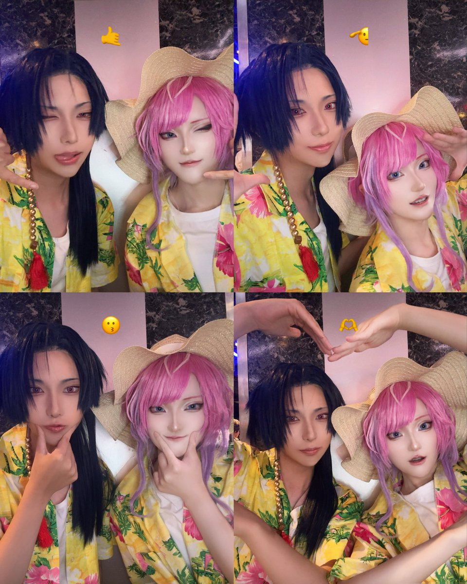 seppupupu's tweet photo. cosplay hpmi  🎲🍭  ※反転

7月に集ったときの🤙🌺 https://t.co/DDGv62nNG7