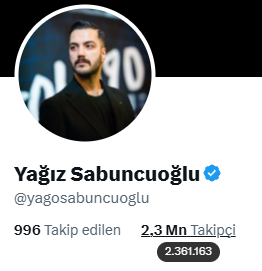 FenerbahceDGN's tweet photo. 🚨Boykot kampanyasını başlatıyorum!

👉Yağız Sabuncuoğlu kişisini takipten çıkıyoruz!

Şu an 2.361.163 takipçisi bulunmakta.

📢Lütfen bu gönderiyi RT yapıp olabildiğince taraftarımızın görmesini sağlayın. Kaç kişi takipten çıkarsa, o kadar kişiyi kurtarmış olacağız!

BAŞLIYORUZ!