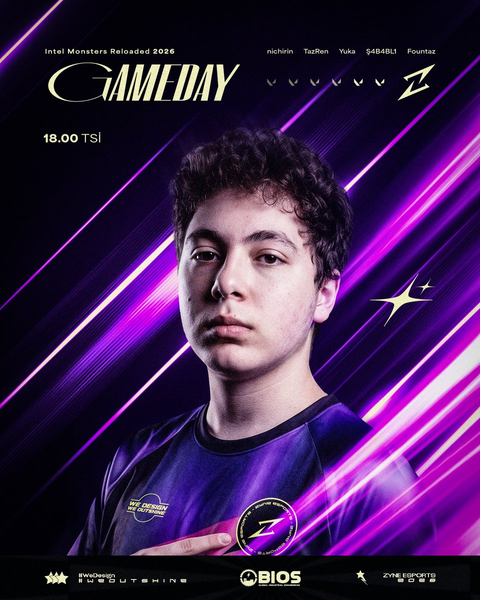 ZyneEsports's tweet photo. İNANCIMIZ TAM!⚡
Monsters Reloaded 2026: TR Qualifier #3 aşamasında rakiplerimizi eleyip kapalı elemeye çıkmak için mücadele edeceğiz.
BAŞARILAR GENÇLER 🫶
#WeDesign #WeOutShine https://t.co/zTnhTytb7v