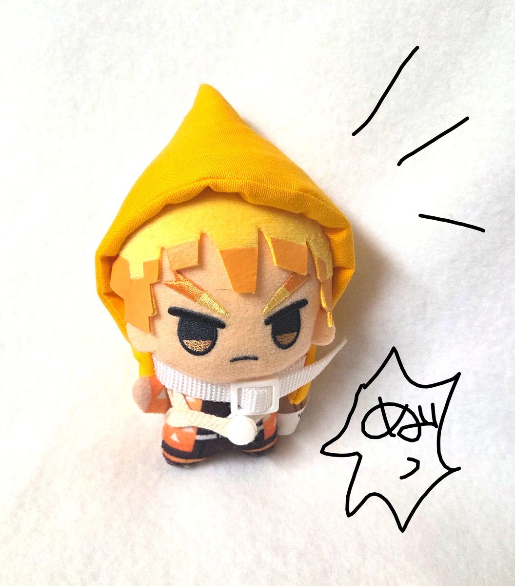 kaparico_enoki's tweet photo. レモン先生様(@lemonsenseidayo)のブースで購入させていただいた防災頭巾✨可愛いし、防災意識の高いぬいになりました！ https://t.co/w1BTJuEHDH