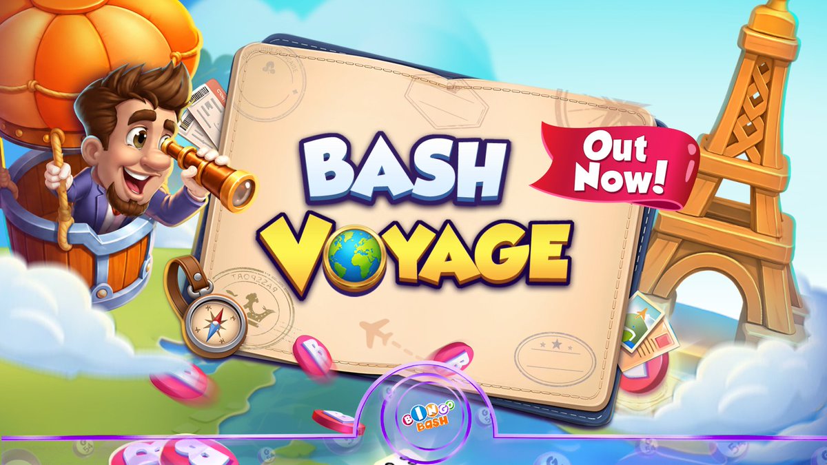 PlayBingoBash's tweet photo. 🎈🌍 BASH VOYAGE IS OUT NOW! ✈️🎲

Earn Rolls, travel through the voyage, and collect exciting rewards! 🎁✨

🌎 If you could travel anywhere right now, where would you go? 👀👇

Play Bash▶️ https://t.co/BWEhxRULAH 

#BingoBash #BashVoyage #BingoFun #TravelAdventure https://t.co/1yNj1L4hBB