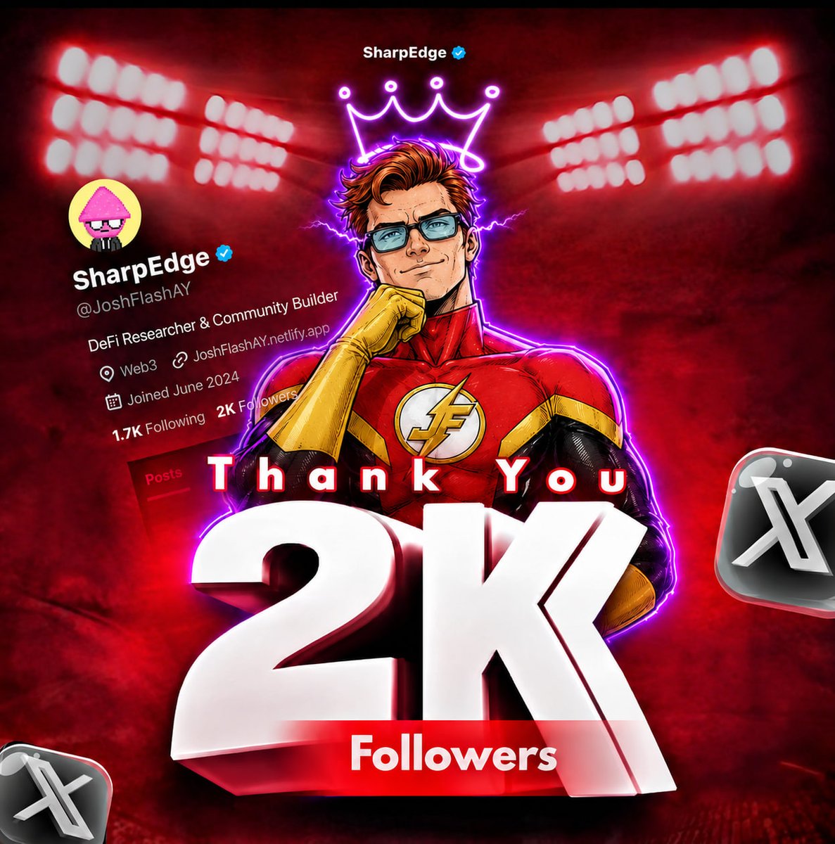 JoshFlashAY's tweet photo. Finally made it to 2k Followers

Might be little for some, but means a lot as it shows growth

It only gets better from here

And to my 2000 Followers

I Love You guys ♥️ https://t.co/taqzP5lRJy