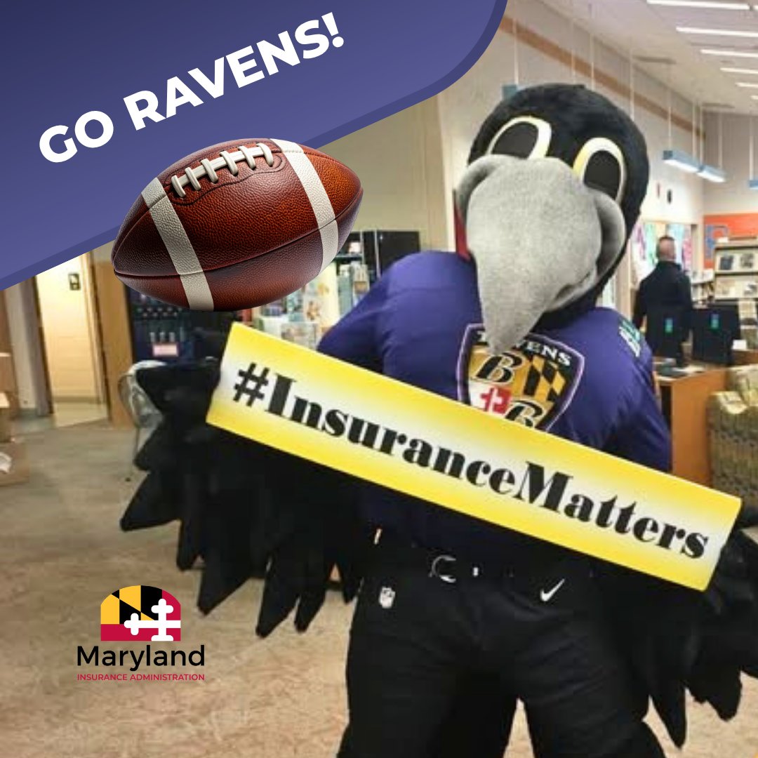 MD_Insurance's tweet photo. GO RAVENS!!! Baltimore Ravens football season starts today. Don't forget, the best offense is a strong defense! Don't risk being underinsured. Visit our website for resources: https://t.co/vG2P43aTt9 #MDInsurance https://t.co/Qx2YdfhQLj