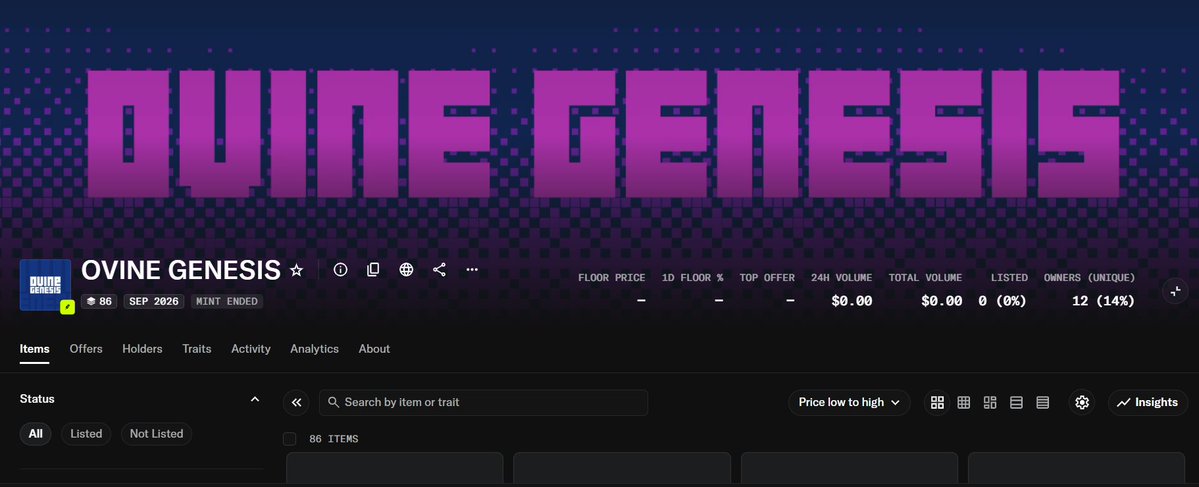 OVINEGENESIS's tweet photo. 🚨 SCAM ALERT 🚨

Fake “OVINE GENESIS” collection on OpenSea.

https://t.co/CRtwq84lTL

THAT COLLECTION IS NOT MINE. ❌
DO NOT MINT. DO NOT BUY. ❌

Official mint announcement coming from This account only.