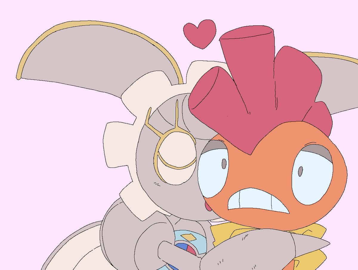huedartnate's tweet photo. magearna's draining kiss https://t.co/IebFIJUzmv