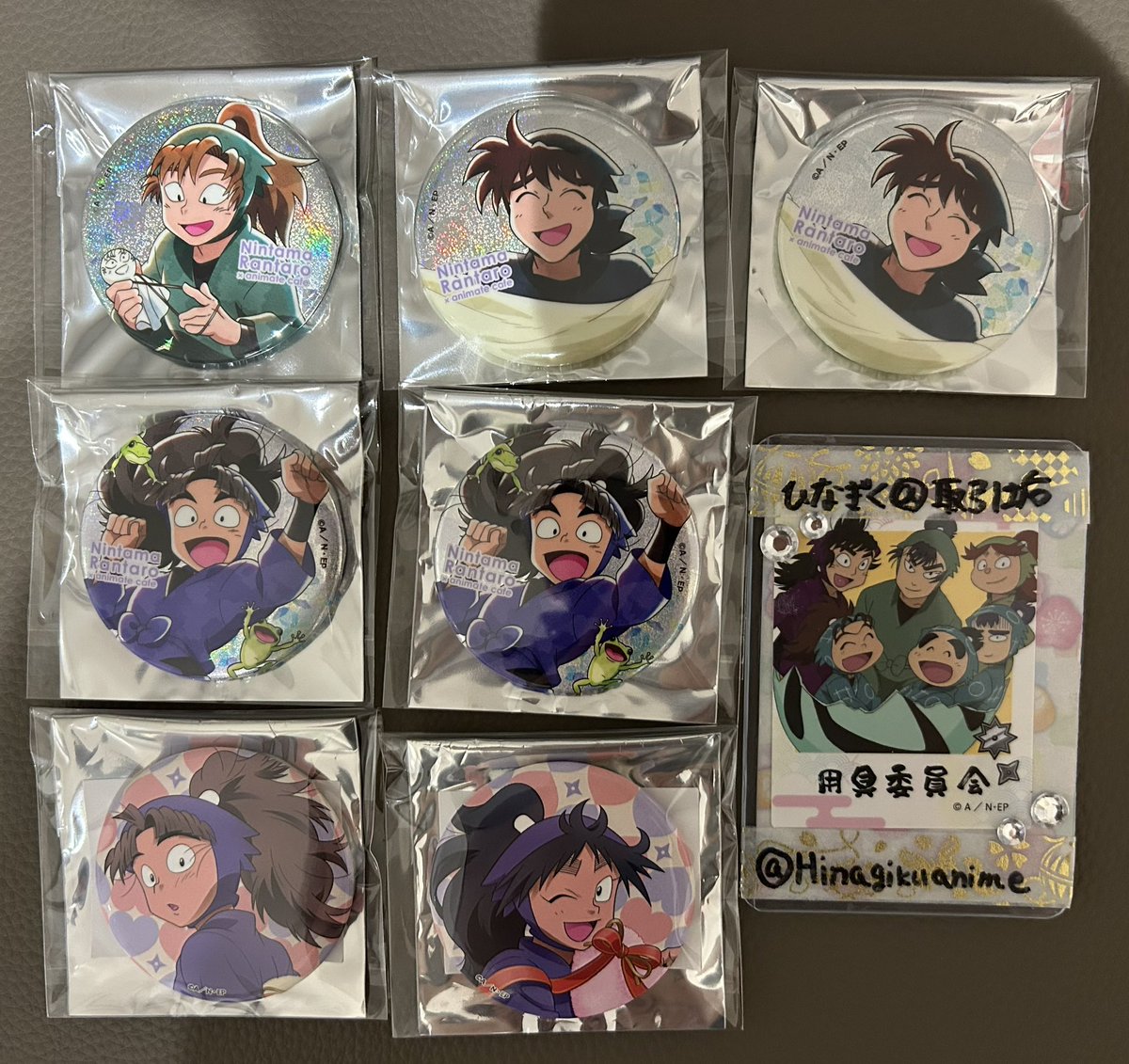 Hinagikuanime's tweet photo. 【交換】忍たま乱太郎 アニメイトカフェ はぁとふる大作戦の段 トレーディング缶バッジ
譲)乱太郎 きり丸 しんベヱ 土井 久々知 不破 竹谷 七松 中在家 善法寺 小松田

求)尾浜 久々知各1
❶→尾浜との交換のみ。一部推しを交換に出しています
⭐️初回ツイフィ必読⭐️
FF外からも気軽にお声がけください https://t.co/cRm9cYpx8C