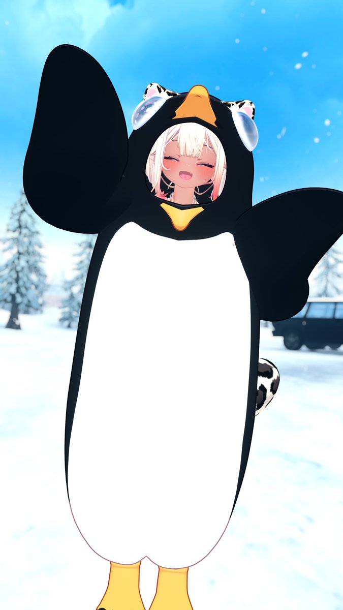 LionyagameVRC's tweet photo. 今日もおつかれさま～‼まだまだ暑いから避暑地からお届けだよ‼🐧🐧🐧🐧🐧🐧🐧🐧🐧🐧🐧 https://t.co/T3WdLHKYWx