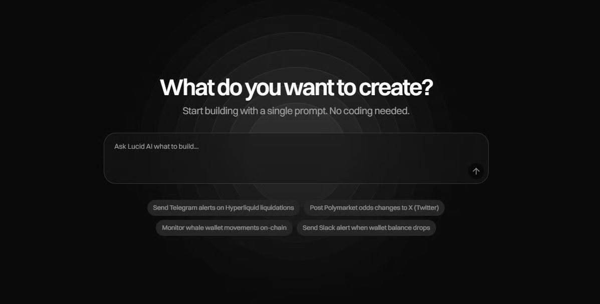 LucidChain's tweet photo. The fastest way to create an interoperable AI Agent or App

No setup, no config, no code.

Just describe what you want in natural language, and Lucid AI (our meta-agent) builds a working system that you can run, edit, and deploy anywhere. https://t.co/VIj0ty9zMA