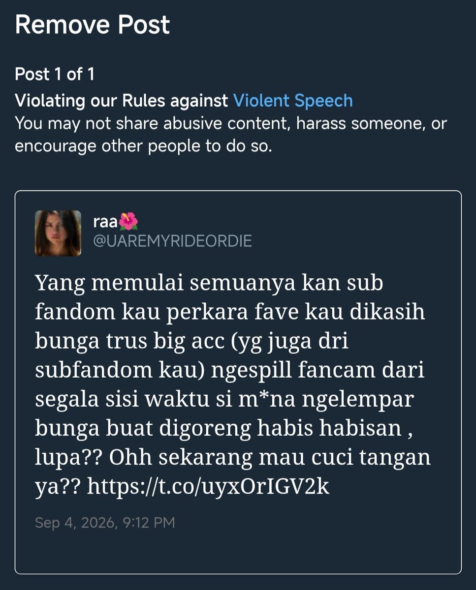 UAREMYRIDEORDIE's tweet photo. Mereka tau apa yang kungomongin FAKTA makanya aku mau dibungkam😌
Ngelapor tweetku gak bakal bikin dosa fandom kalian terhapus. Perkara bunga kok sampe ngebun*h org, dosa ini akan kalian bawa sampai bila2. Like idol like fans PEMBULLY! https://t.co/WhSb2HE5FW