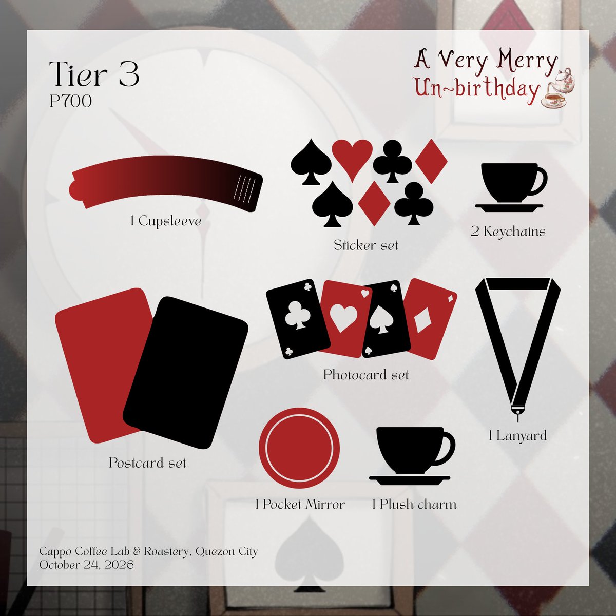 galaxisprod's tweet photo. Gather, dear guests!

We're delighted to give you a sneak peek of what you should look forward to at the un-birthday party. Oh, dear—the Queen of Hearts has decided to open pre-registration in a few days?! Well, better make haste with your decisions. See you then! 🕐 https://t.co/AP4hox59cg