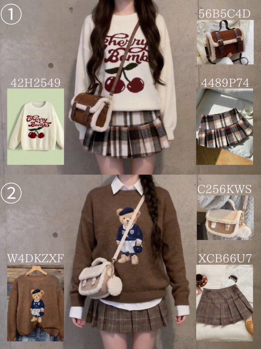 do8ob2's tweet photo. SHEIN 秋服コーデᖛ ̫ ᖛ )👍🏻🍂

くまニットで秋っぽく🐻🤎🍒
写真映えもばっちり➰❕𝑳𝑬𝑻'𝑺 ホビ垢⭐️

#SHEIN #ad コードはコメント💬引用RP✒️ https://t.co/XngbNZnOEM