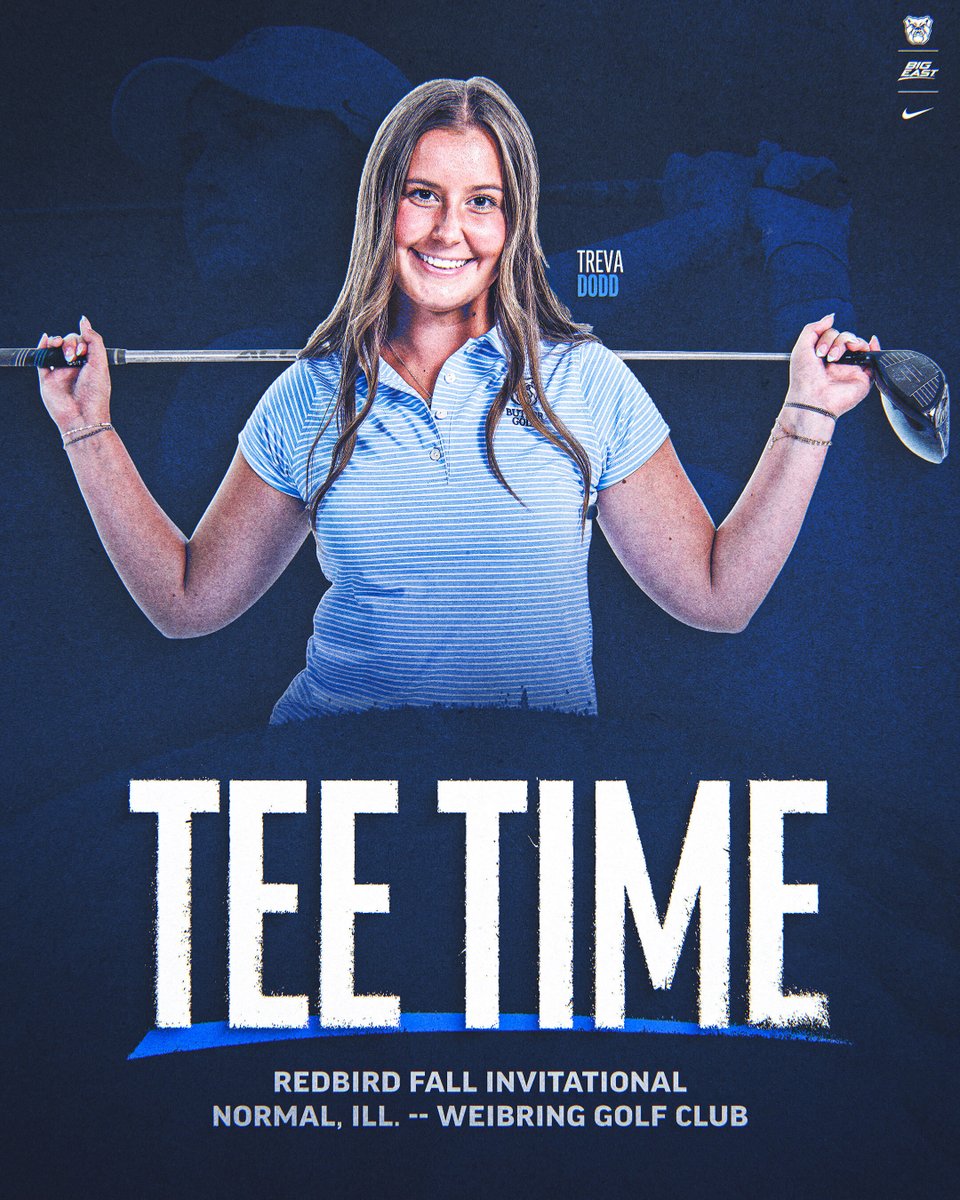 ButlerUGolf's tweet photo. The first tournament of the year is here! ⛳

🗓️ September 13-14
🆚 Redbird Fall Invitational
📊 https://t.co/b9ioJjtkU5 https://t.co/821sFRPvJT