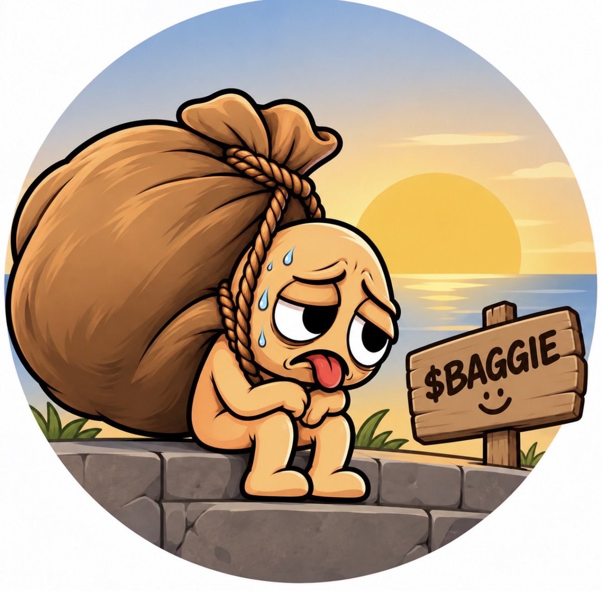 BaggieonSol's tweet photo. Some bags feel heavier than others. 

But BAGGIE never leaves his behind.

Tomorrow we carry again.

$BAGGIE https://t.co/UBnTGFXpiF