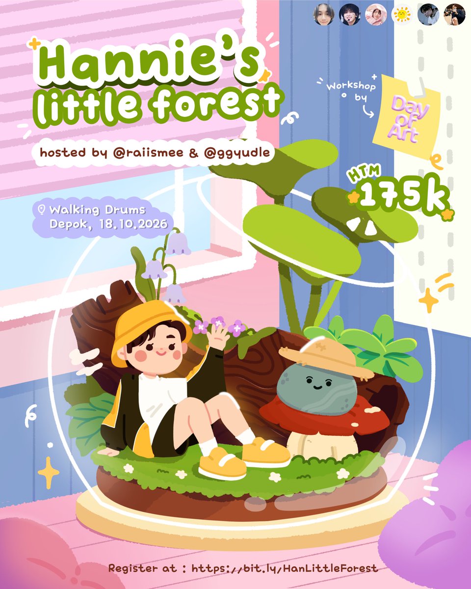 raiismee's tweet photo. Step into Han’s Little Forest! 🌿✨

​Just like Jeonghan’s comforting warmth, let’s take a pause to create, blossom, and celebrate his birthday together 🪴🤍

​Join us for a relaxing day on Oct 18th, 2026 at Walking Drums, Depok. https://t.co/oeJ02mRv4l