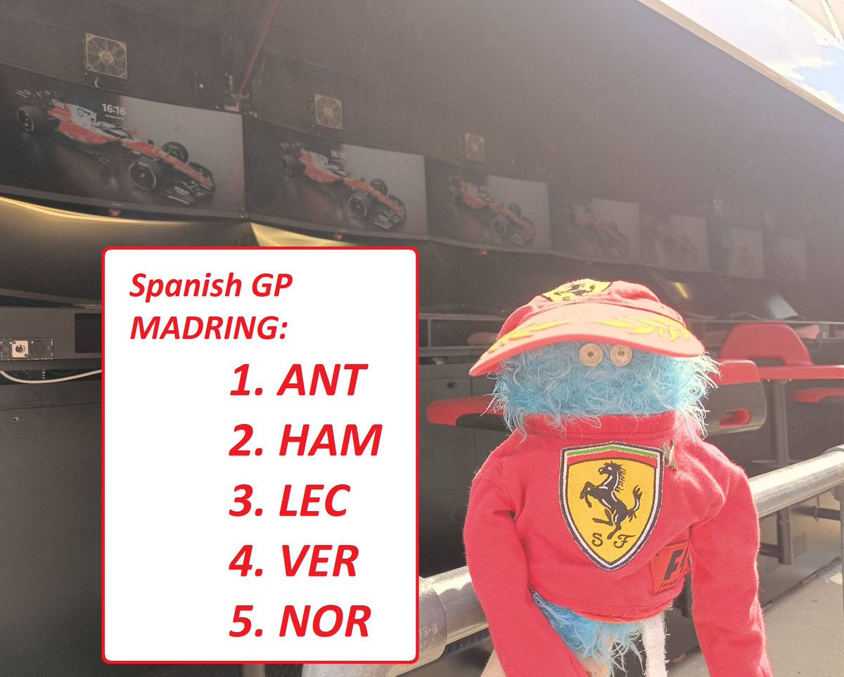 LeonFettel's tweet photo. #LeonTypuje #SpanishGP #Madring #ElevenF1
Będzie dziś SC?
Ile razy? 😉 https://t.co/lx1E6oGQvp