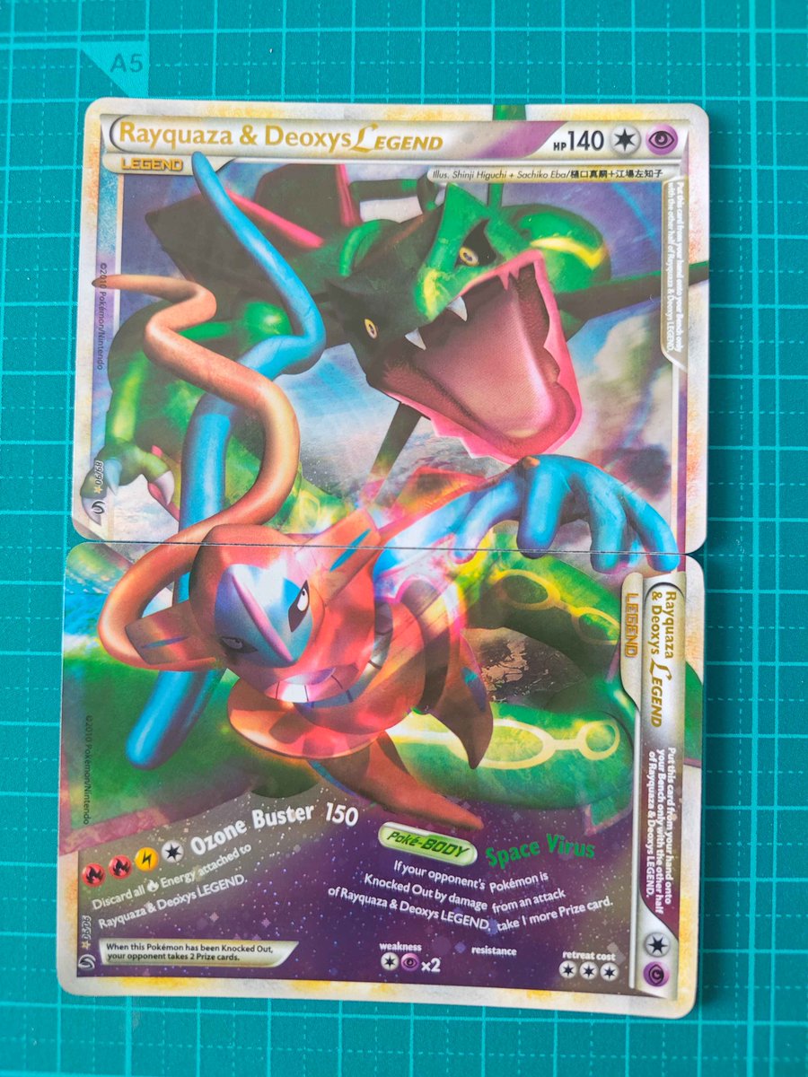 silverssandbar's tweet photo. these are my favourite two cards i have, i have some other expensive ones like the armored mewtwo but the legend cards have always been my favourite. i got these two for $40 cad at a convention a super long time ago https://t.co/BQU6fsdUW3