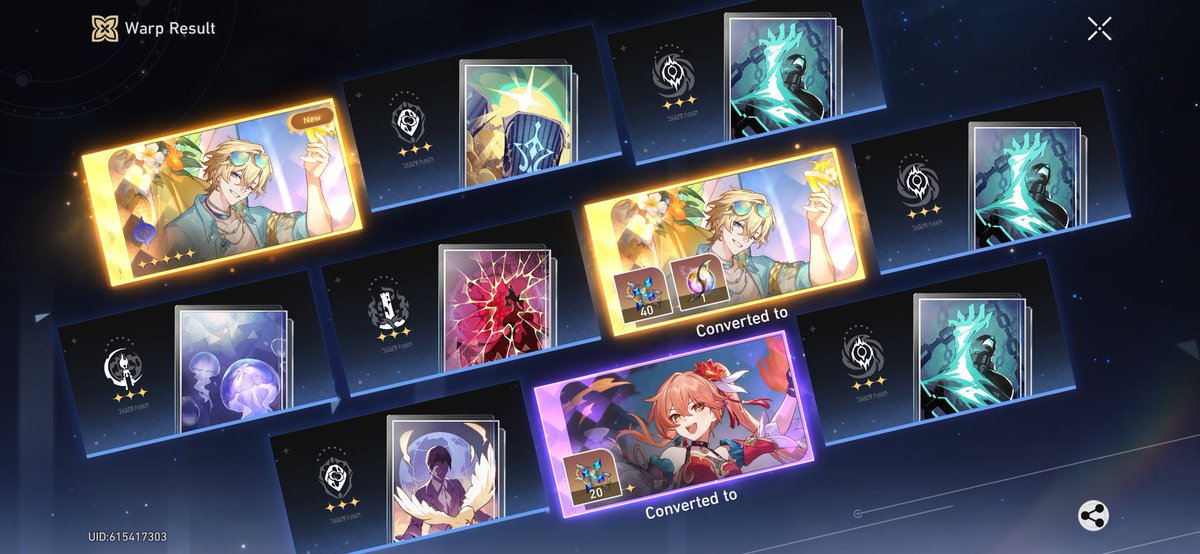 dalboyz's tweet photo. my boy pulled through 🫶🏻🫶🏻🫶🏻 (also my first double for a limited chara, dreams really do come true!!) https://t.co/GvtXmofWGN