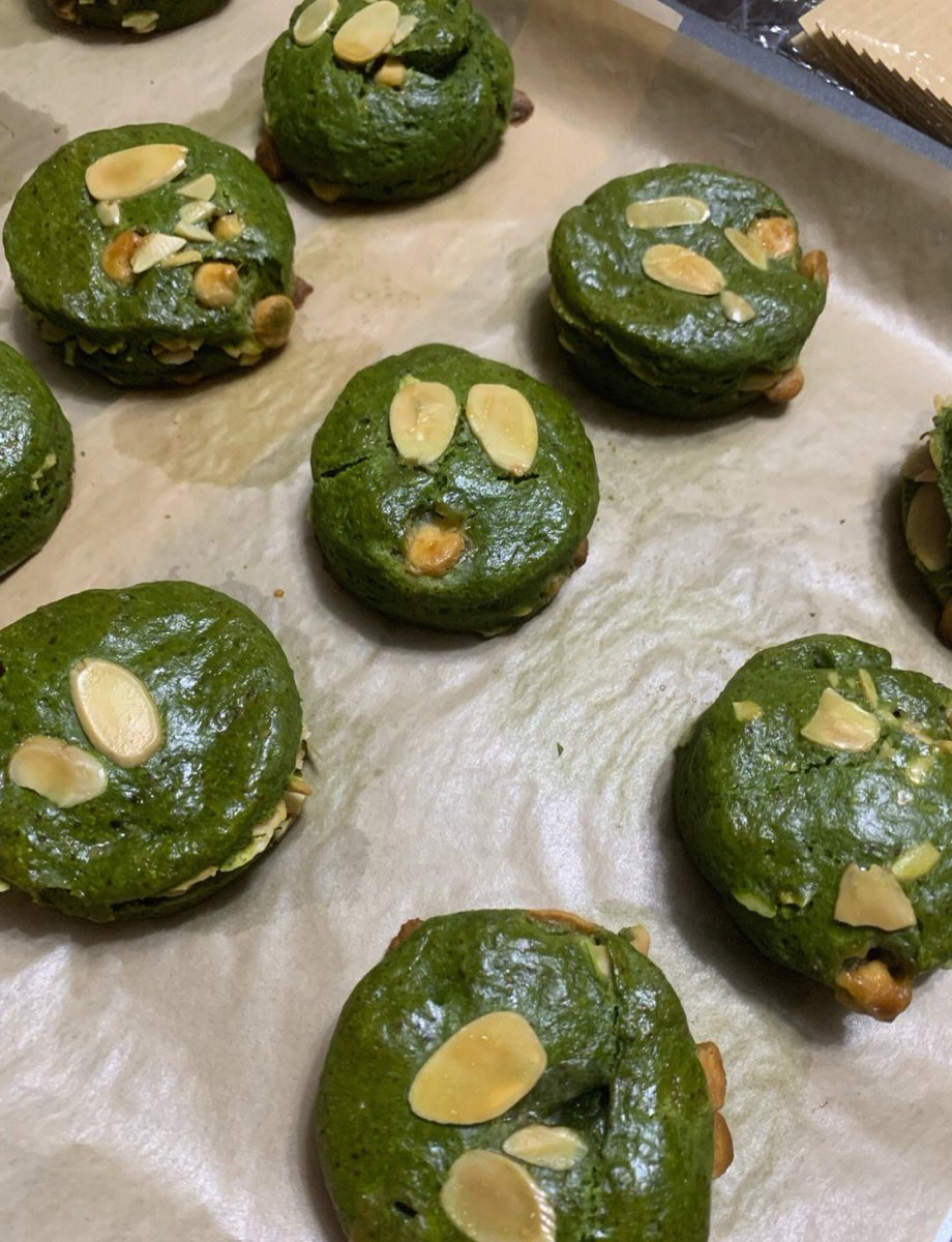 TimothyLun6d15's tweet photo. Just baked my first matcha scone—flaky edges, that perfect green hue, and a dollop of clotted cream makes every flour-dusted hand worth it https://t.co/sBTOkImnqi