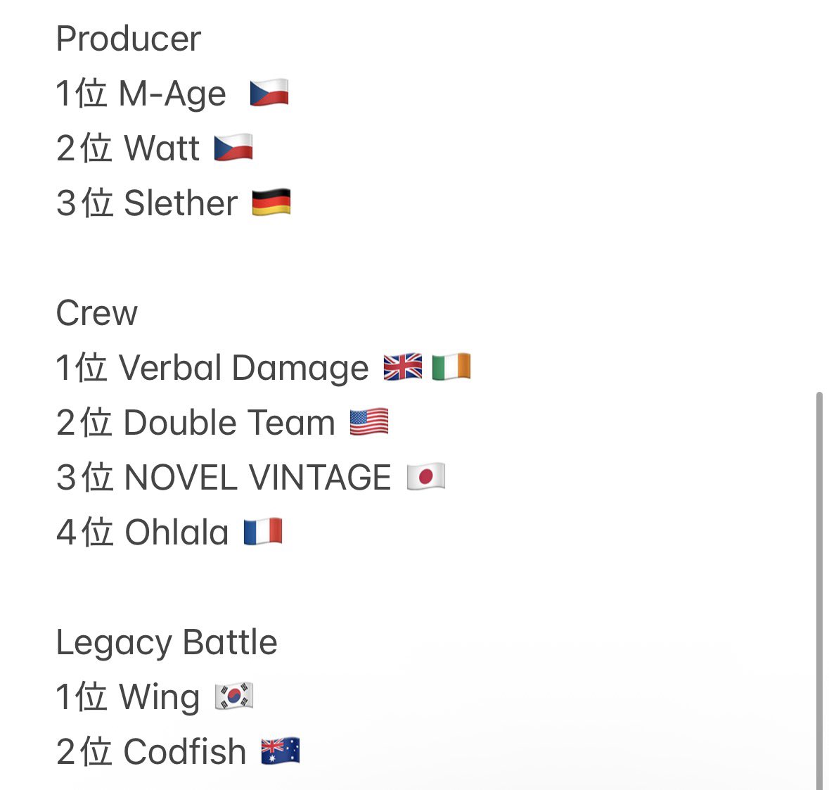 ehbeatbox's tweet photo. GBB26 全部門 順位予想
Showcaseのwinnerって何？ https://t.co/vh0ulTOFys