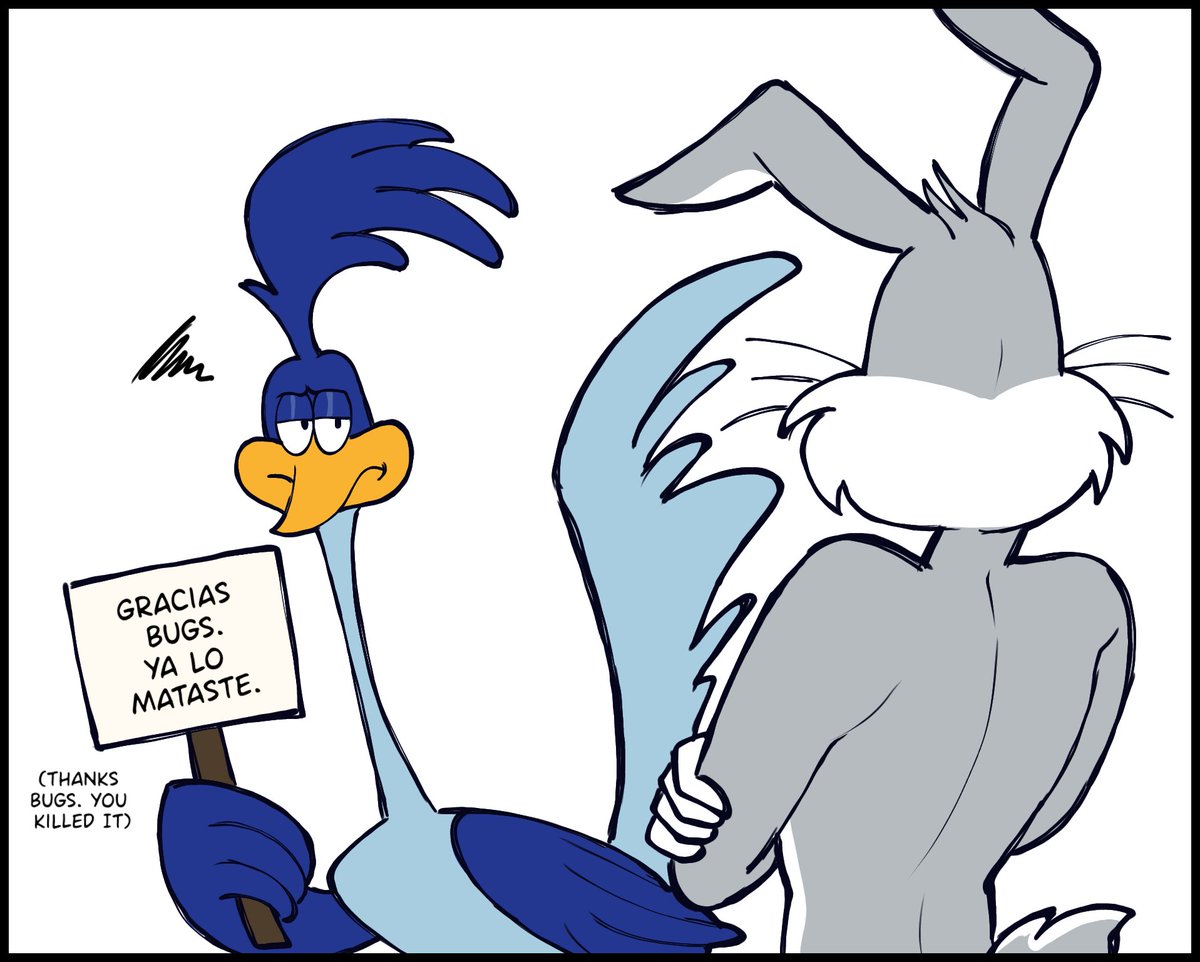 larauwu19497047's tweet photo. Gracias normie... ya lo mataste 😠

#looneytunes #roadrunner #bugsbunny https://t.co/rYCIdZ5Xmq