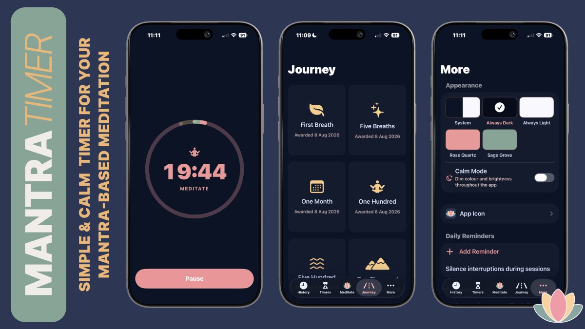 codeandsea's tweet photo. Check out Mantra Meditation Timer on https://t.co/kyVkHyqrsK

https://t.co/twT1Z04cqT https://t.co/uNSc31mrQb