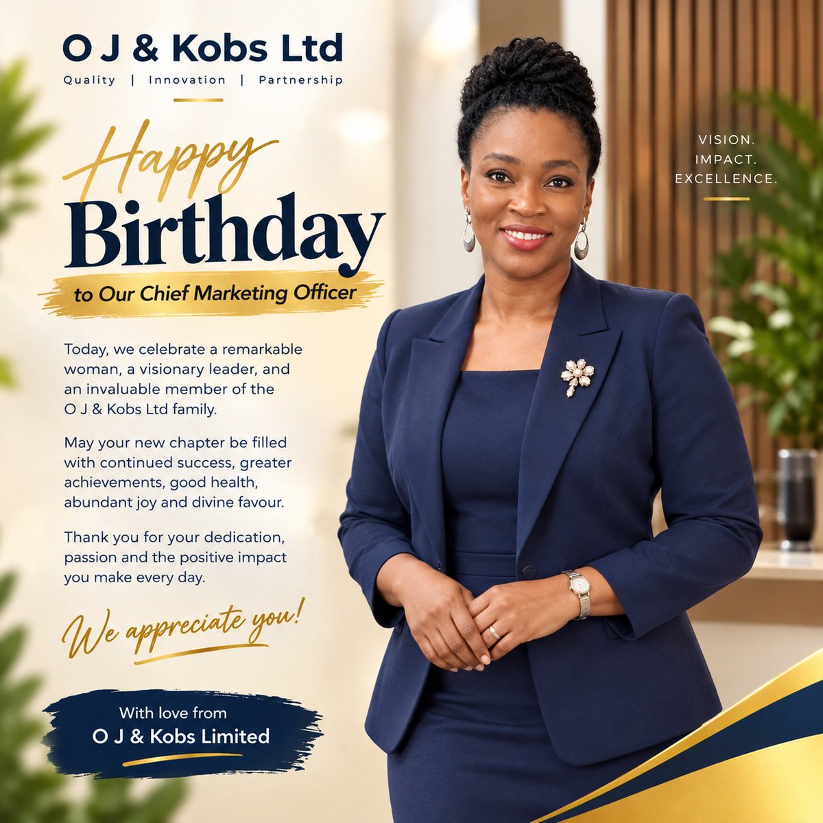 ojkobslimited's tweet photo. Celebrating greatness 🎂🎉 
#celebration
#birthday
#ojkobslimited https://t.co/wc9m1pERxw