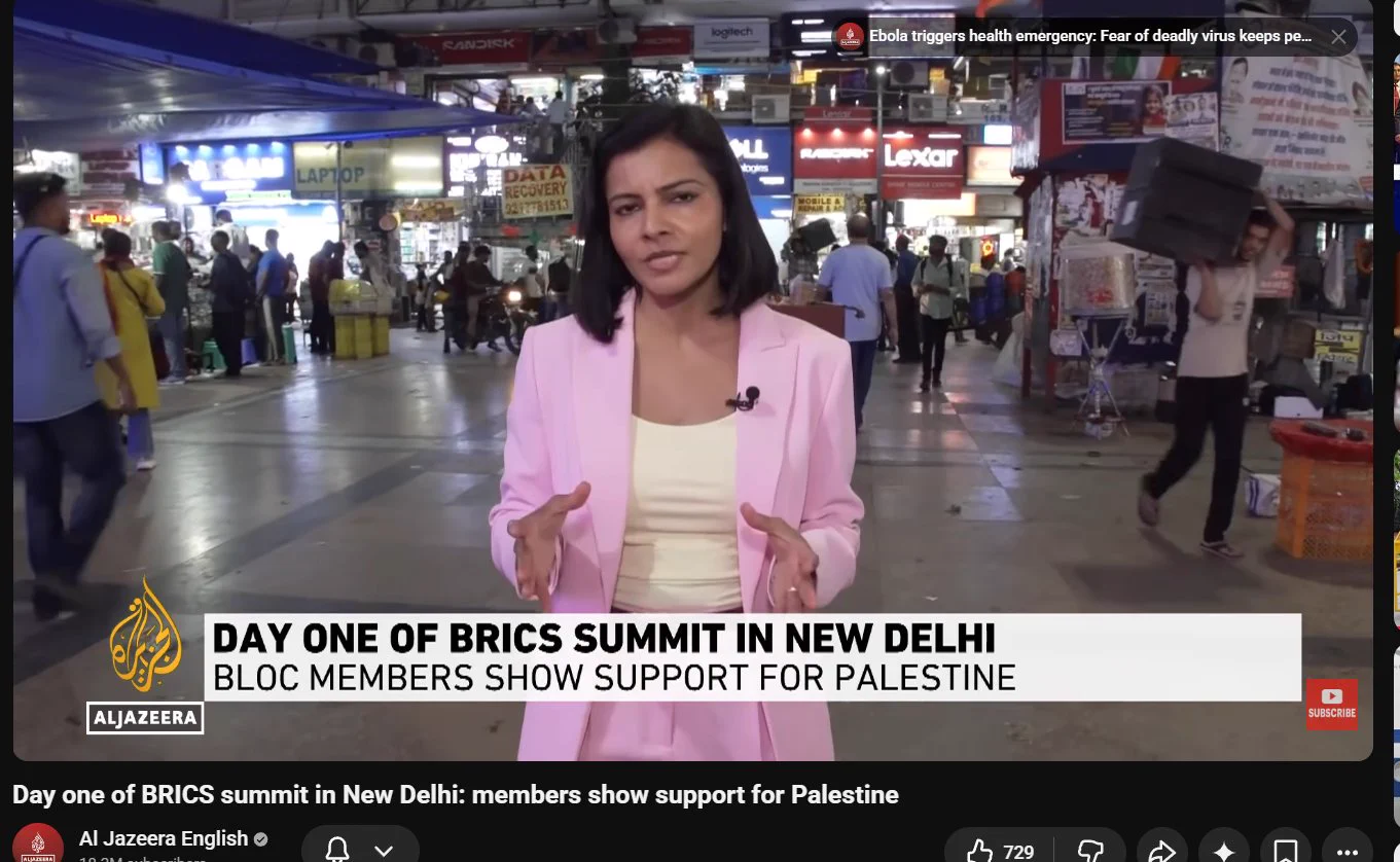 ਅ🍃🪾 on X: "Al Jazeera chose to report away from the BRICS Summit venue ...