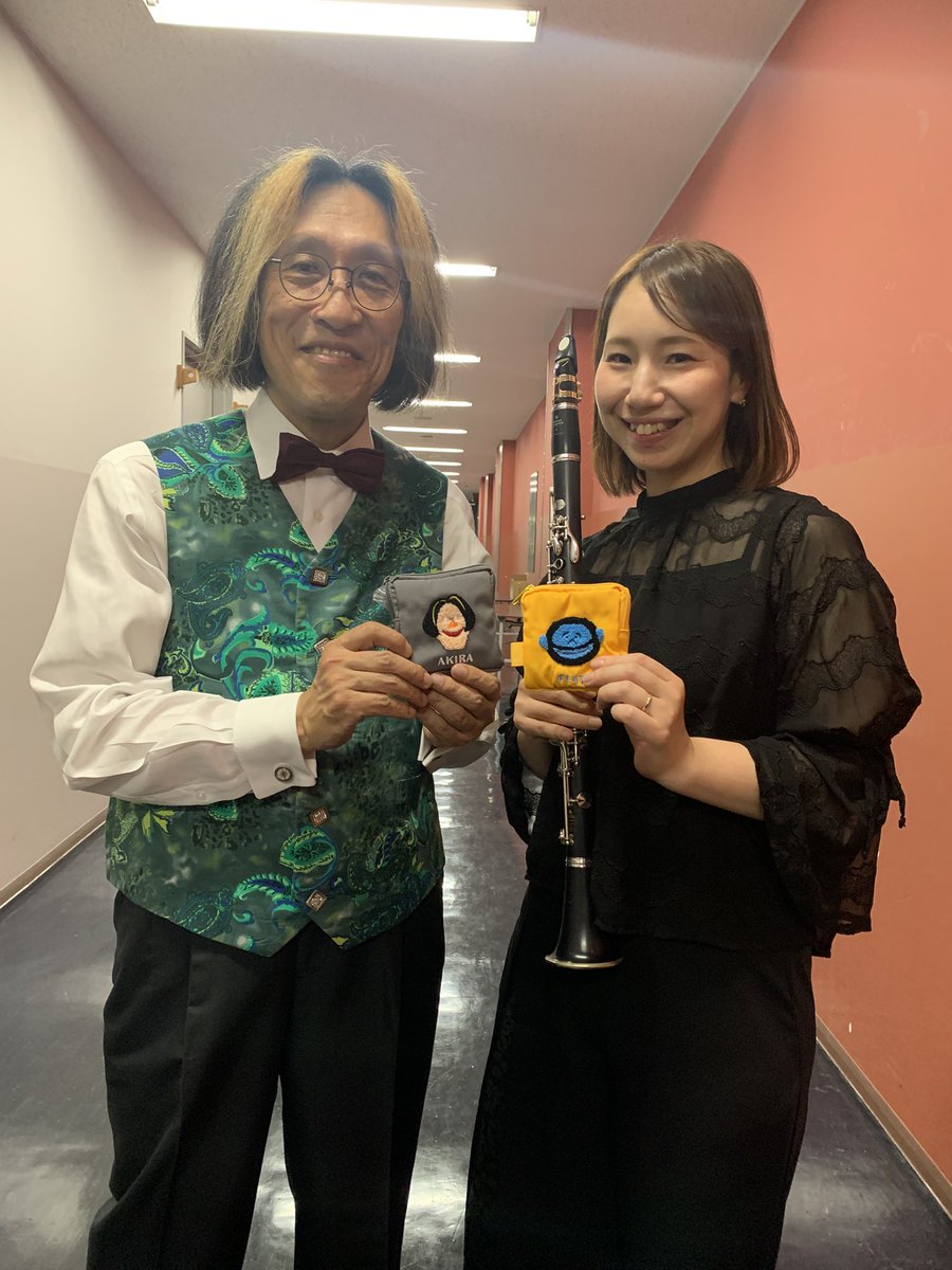 AkiraMiyagawa's tweet photo. ほら、どんどん仲間が増えているよ。クラリネットのスワブ（掃除器具）入れ、トランペットのマウスピース入れなどなど、みんな工夫して使ってくれている。嬉しい。#北九州グランフィル管弦楽団
#クミコとシオリ https://t.co/bCmP5R88cQ