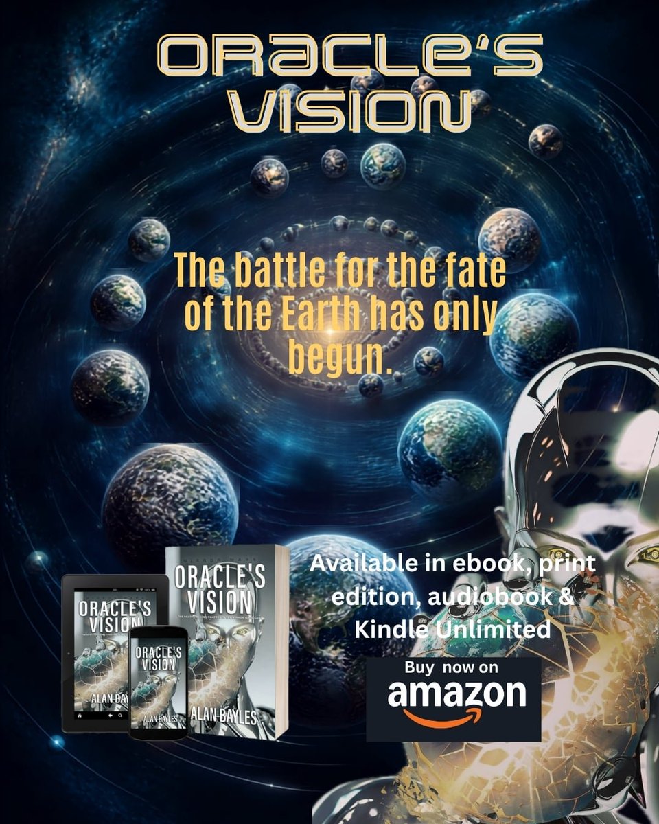 TheRealA_Bayles's tweet photo. The shadows are moving, bringing war to the Earth. Time for you to decide... 

Do you join Oracle?

Or do you resist her?

Join the resistance! Grab your copy of Oracle's Vision now.
#ShamelessSelfPromo #WritersLift #BookLoversUnite #ReadersOfTwitter 

➡️https://t.co/Sn4mtsKdC6 https://t.co/geHXqKxcwJ