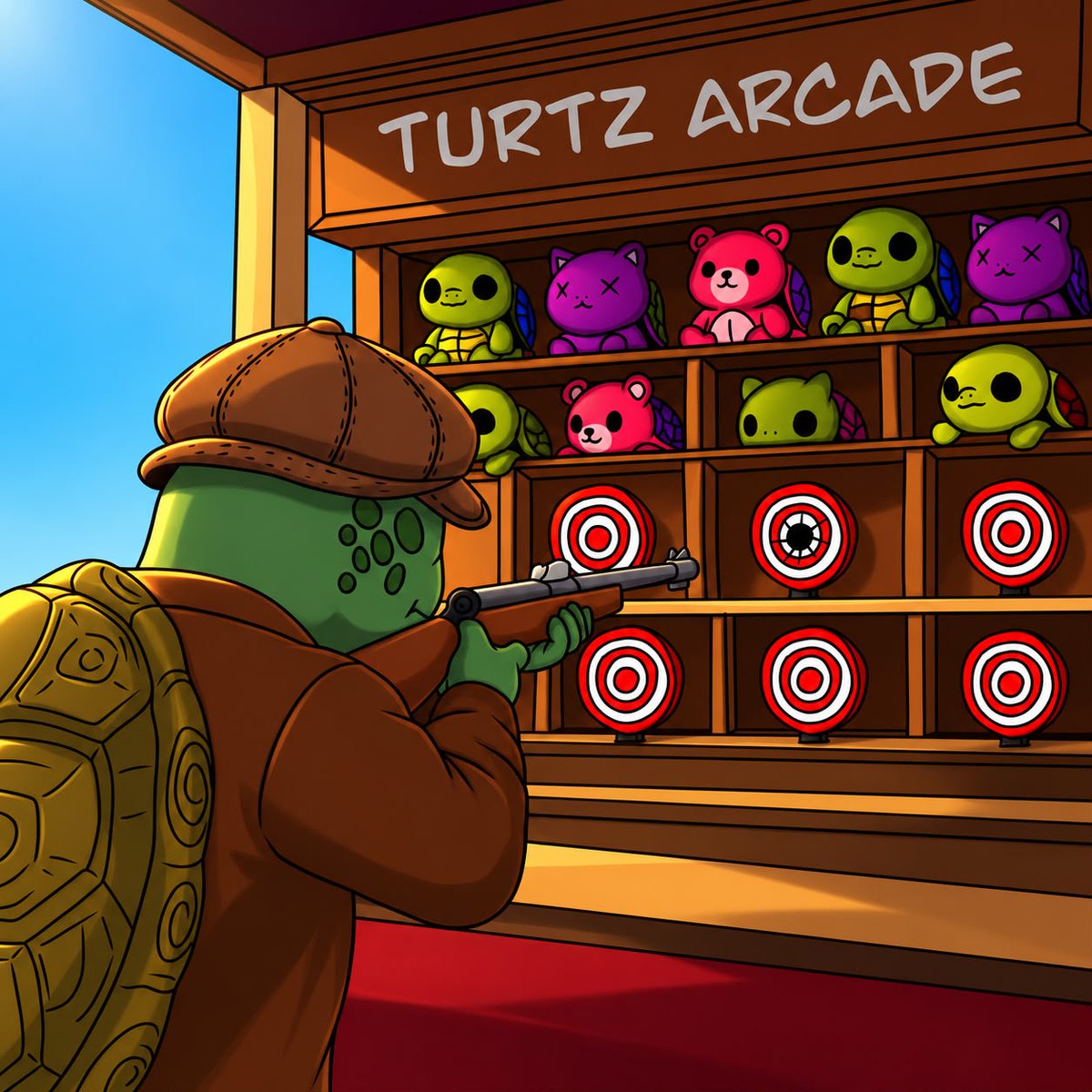 TurtzWTF's tweet photo. You can spend a ridiculous amount of time looking at 4,444 turtles, only on @arc

We know.
We did too.

In the meantime, 2,300 players have already found their way into Turtz and are actively playing.

3M+ iTURTz earned.

Not bad for a bunch of turtles. 🐢 https://t.co/Whm0ExoOzN