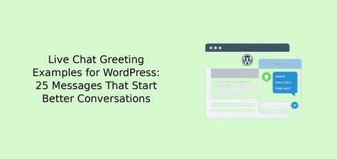 PremioPlugins's tweet photo. Need a better WordPress live chat greeting? Explore 25 examples to help you start more helpful conversations with website visitors: https://t.co/inIkQeCj9K https://t.co/i3uxgMbqft