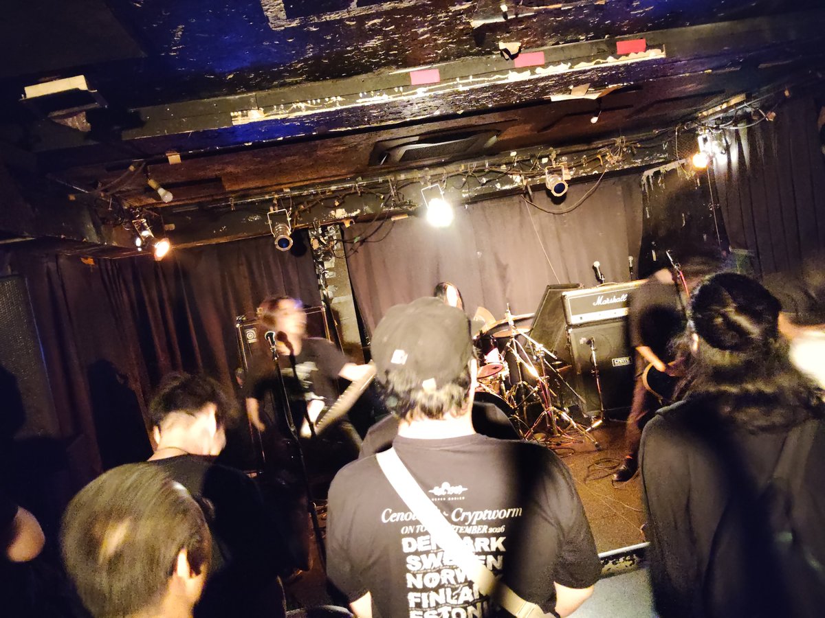 taale_haruka's tweet photo. @Afterdismantle さんのレコ発行ってきました！
他のバンドさんもレベル高いし、バイオレンスやパーティゴア、グラインドコアと自分の好み満載で終始楽しかったです！！
S.T.R.G.の葵さんにも偶然会えたし、こうしたバンドシーンのエネルギッシュさにすごく嬉しさを感じました✨️また行きたい！ https://t.co/DbEY06SBg0