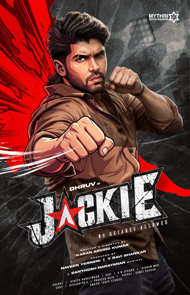 iammoviebuff007's tweet photo. #Dhruv's Next Film Titled as #Jackie - Said to be an Out and Out Commercial Entertainer..⭐ Music by Santhosh Narayanan..🤝 https://t.co/d8d9gTJMwy
