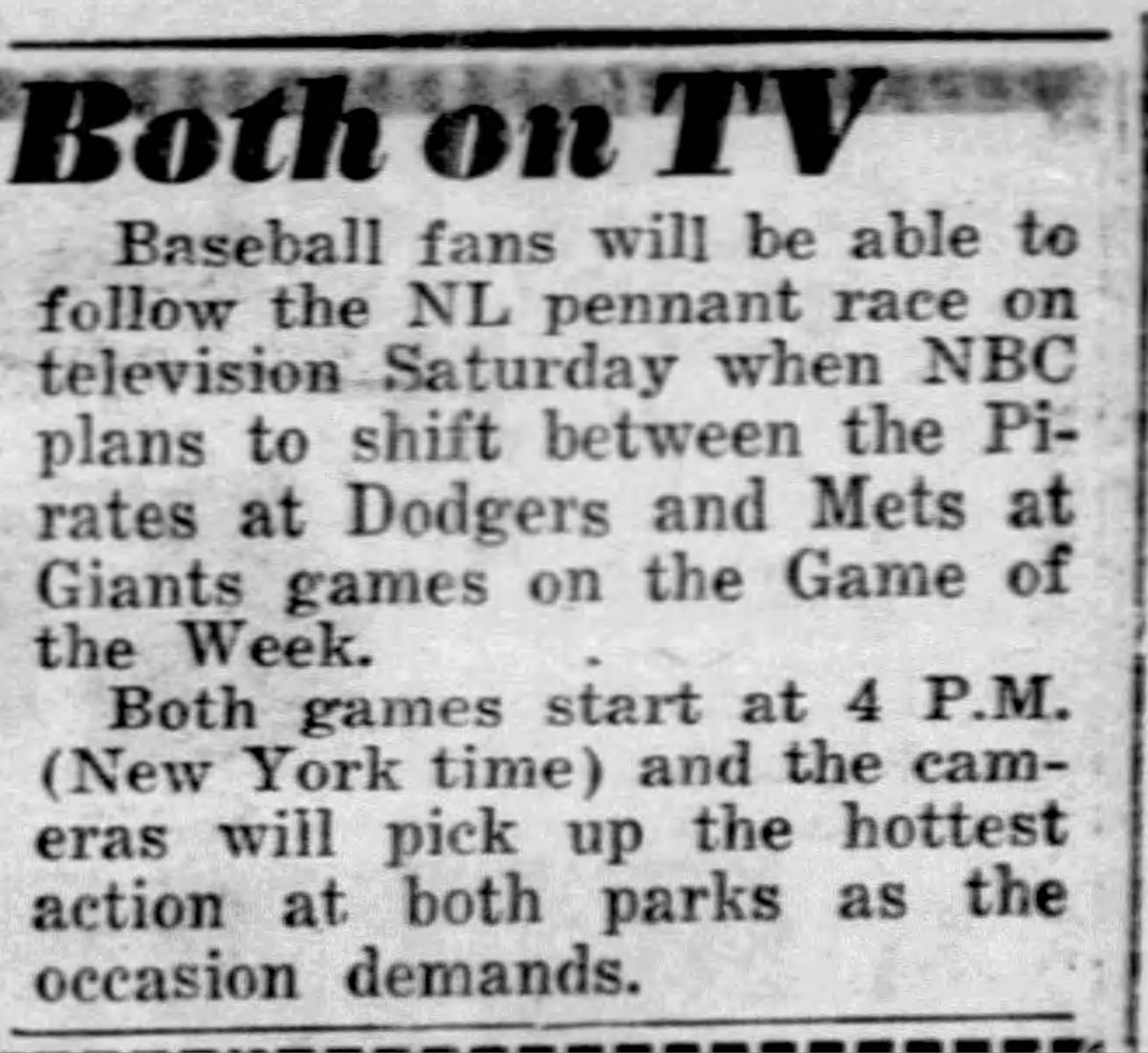 StuDolgon's tweet photo. Sixty years ago today in Mets history: https://t.co/axchtLVar2
