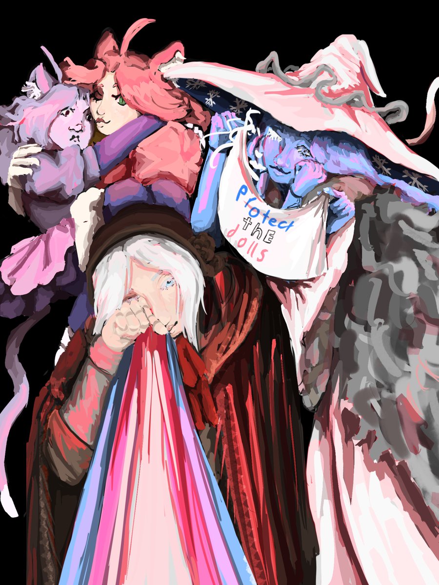 sniffinotsniffy's tweet photo. Protect the dolls! (With some actual dolls)
.
#deltarune #EldenRingart #bloodborne https://t.co/RfGHdJyuIu
