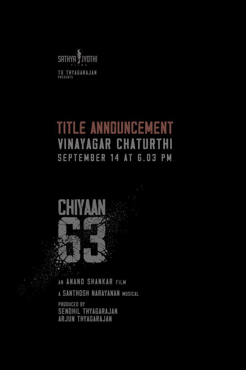 _MovieTamil's tweet photo. #Chiyaan63 – SaNa Music 🎶🔥
Dhruv’s Next Film – #Jackie will also have SaNa Music 💥

The announcement of both #ChiyaanVikram and #DhruvVikram’s films has arrived at the same time.

The title of Chiyaan63 is set to be unveiled tomorrow! 🔥 https://t.co/PIAUXri7NF