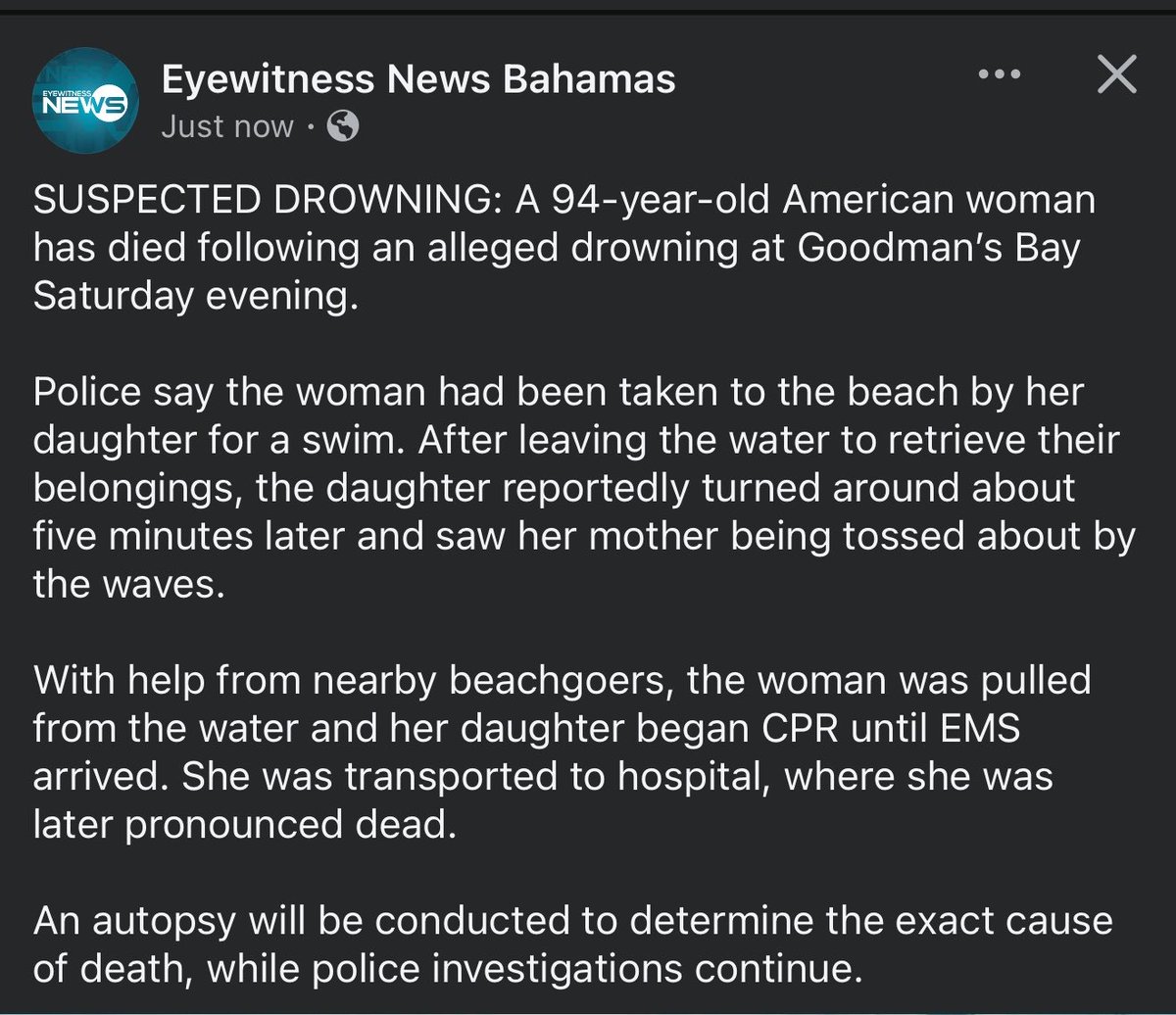 matehya_eff's tweet photo. Why would you leave your 94 yr old mother in the ocean with …. https://t.co/GcrQHdyTuR