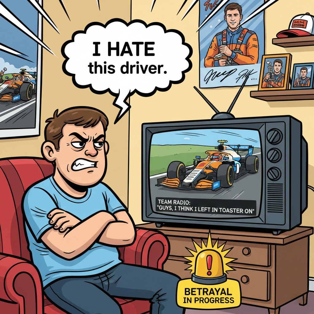 ClaudSabata's tweet photo. The Rivalry Respect Rule

Stage 1: Pure hatred
Stage 2: They beat your driver
Stage 3: Years of animosity
Stage 4: One funny radio moment
Stage 5: "... actually, they’re okay"

Radio humanizes everyone https://t.co/BRqtvEdu3P