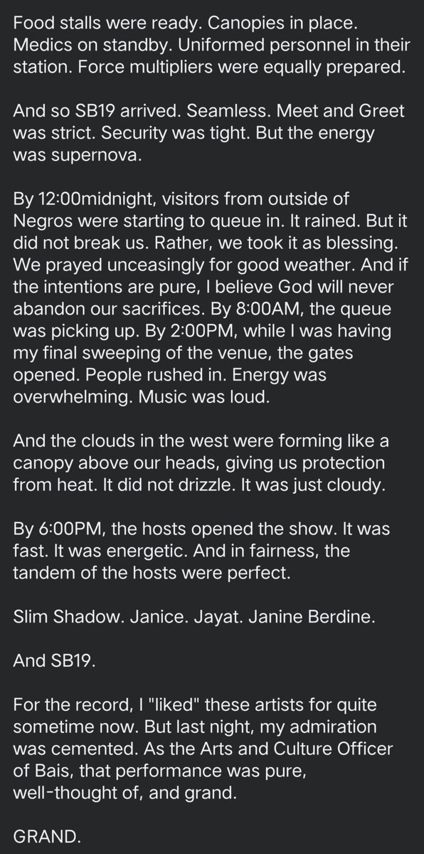keunlester's tweet photo. Nakakataba ng puso yung appreciation post ni Sir Rolin para sa SB19! Sobrang haba ng post niya pero ang sarap basahin!

@SB19Official #SB19 

https://t.co/iwEiO25GwO https://t.co/t0pEA8BTL3