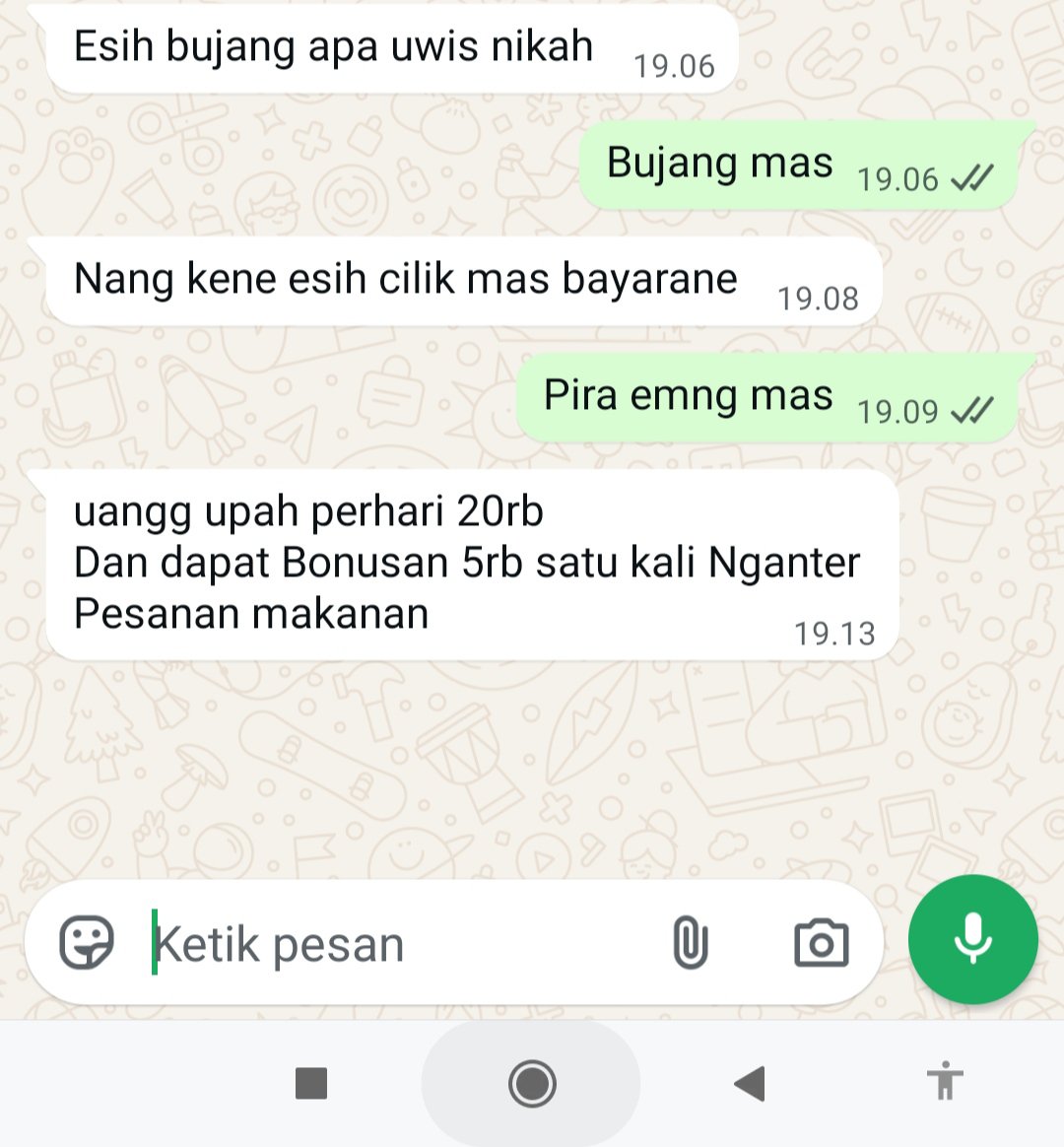 ismailbinfizi's tweet photo. Dh nganggur 2bln sekalinya ada loker gajinya 20k 😭 https://t.co/Sx41fHtGYh