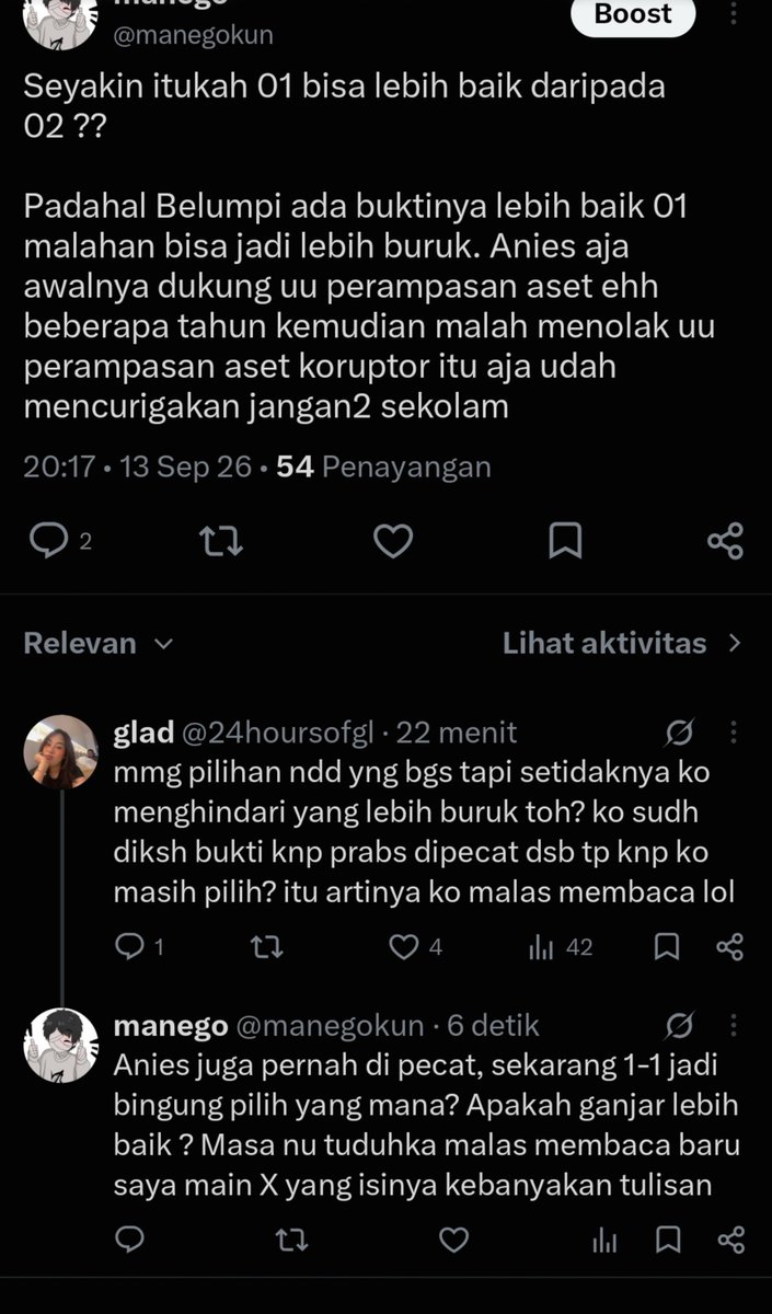 manegokun's tweet photo. Ini kayaknya jadi debat terlucu saya tahun ini https://t.co/LNiGb5aFl4