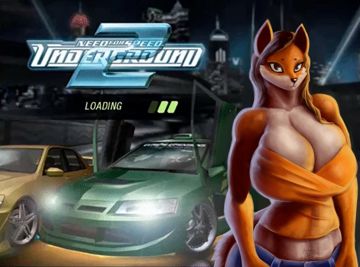 DedIrisArt's tweet photo. Tried to redraw the entire "NFS underground 2" loading screen, but it took too long, so... take the fox https://t.co/UGpCD3iL52