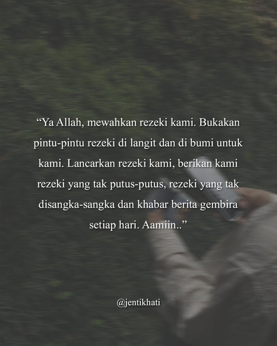 jentikhati's tweet photo. Jangan menyerah saat doa-doamu belum dijawab. Boleh jadi saat kamu mampu bersabar, Allah akan memberikan lebih dari apa yang kamu minta. https://t.co/eXp1gRIXeN