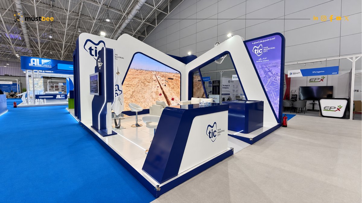 mustbeesa's tweet photo. @logistic_saudi @SaudiTransport @SalehAlJasser @reccksa @Aljeriksa @ALJ_Enterprises @TIC__sa #SaudiWarehousingLogisticsExpo #ExhibitionDesign #BoothDesign #LogisticsSector #SupplyChain #Warehousing #Vision2030 https://t.co/c8TcP1n2qj