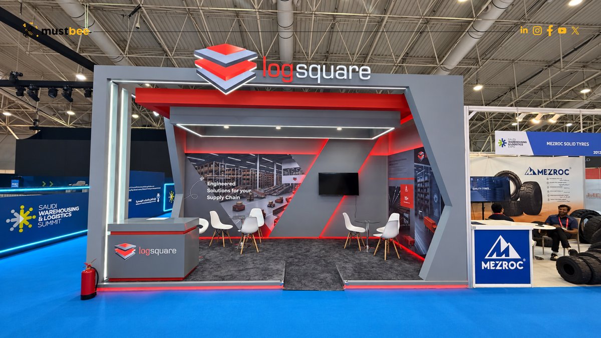mustbeesa's tweet photo. @logistic_saudi @SaudiTransport @SalehAlJasser @reccksa @Aljeriksa @ALJ_Enterprises @TIC__sa #SaudiWarehousingLogisticsExpo #ExhibitionDesign #BoothDesign #LogisticsSector #SupplyChain #Warehousing #Vision2030 https://t.co/c8TcP1n2qj