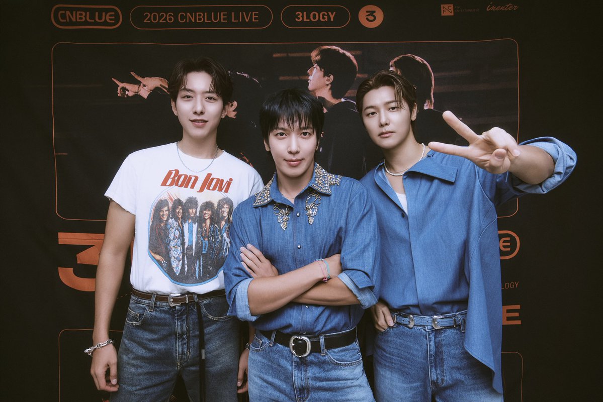 official_CNBLUE's tweet photo. [📸] 2026 CNBLUE LIVE '3LOGY' ENCORE #2

𝟐𝟎𝟐𝟕.𝟎𝟐.𝟐𝟎 - 𝟎𝟐.𝟐𝟏
KSPO DOME 가보자고❤️‍🔥

#CNBLUE #씨엔블루 #3LOGY https://t.co/ThfnWhOpL5