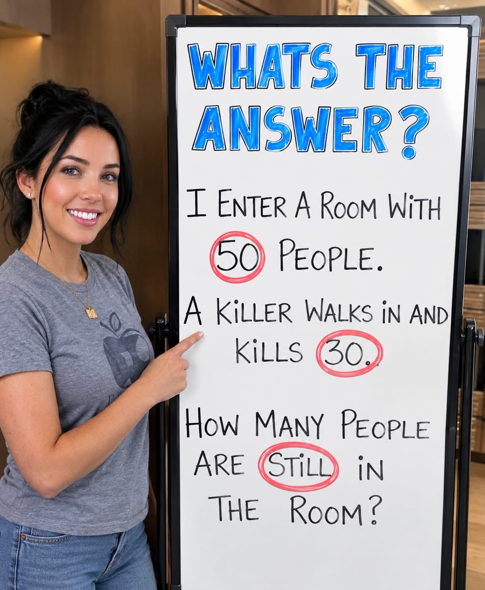 Wendy1u17's tweet photo. What's the answer..???

How mny people are still in the room..??? https://t.co/rBYF6Ke3ts