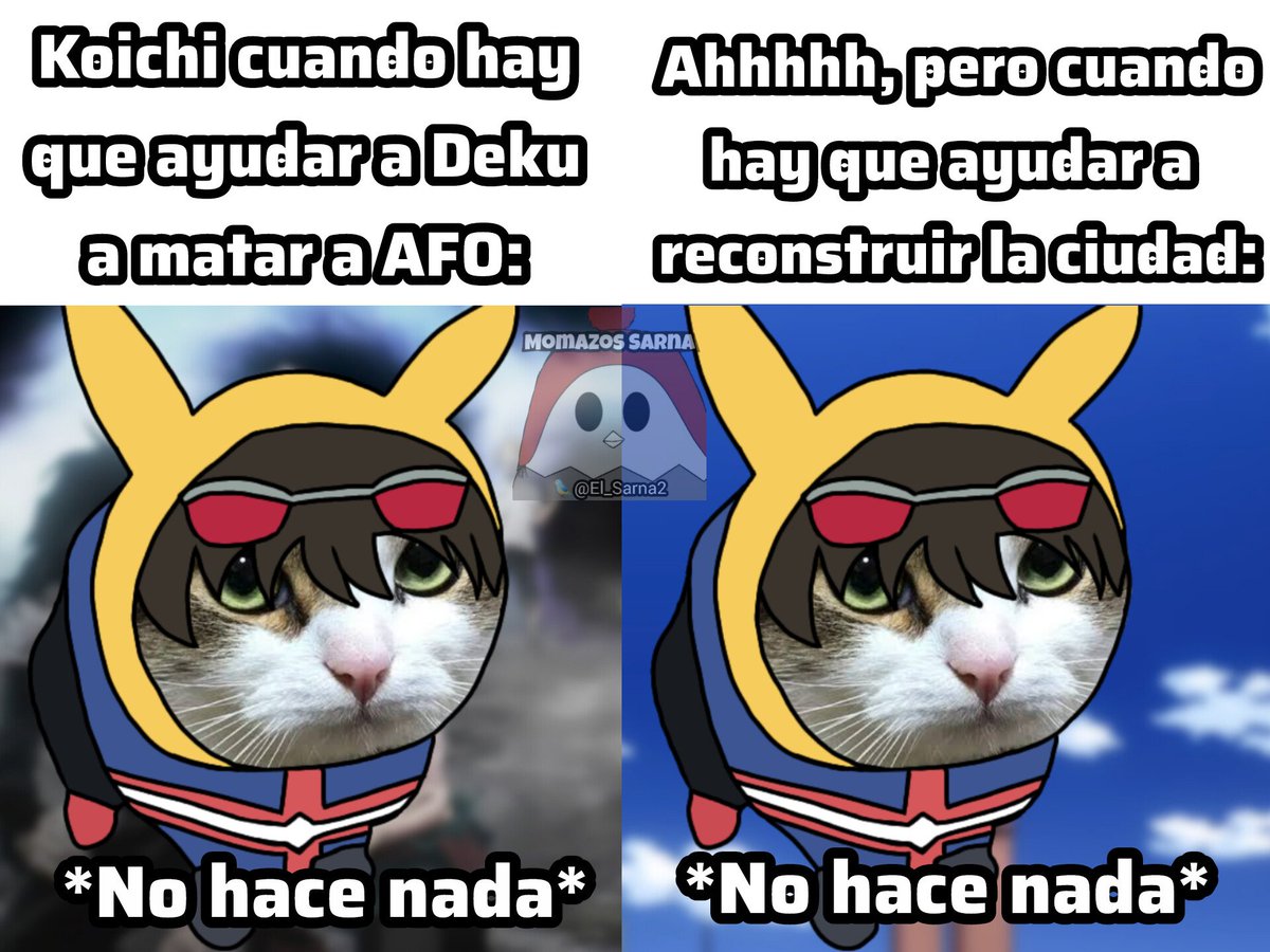 El_Sarna2's tweet photo. #MyHeroAcademia #curimeme 
Hoy solo hay repollo muchachos, sorry ✌️

Estoy cansadito y no he tenido tiempo para dibujar 😞 https://t.co/PkRw2BxIG8